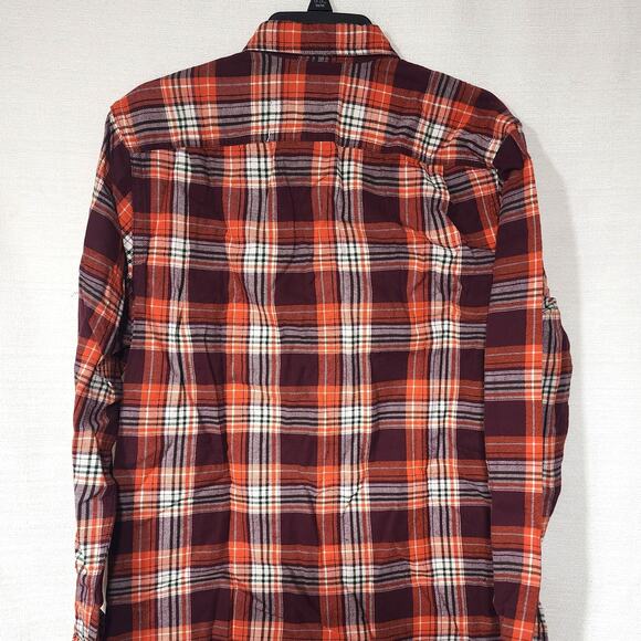 Men's Button Down Regular Fit Long Sleeve Plaid Flannel Shirts size medium - Picture 2 of 8